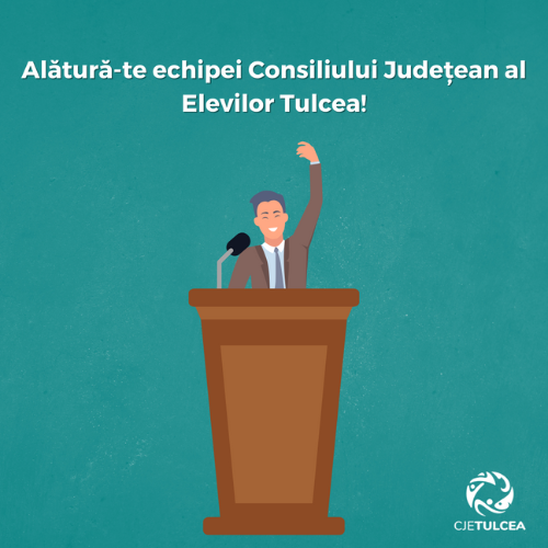 📣 Alătură-te echipei Consiliului Județean al Elevilor Tulcea